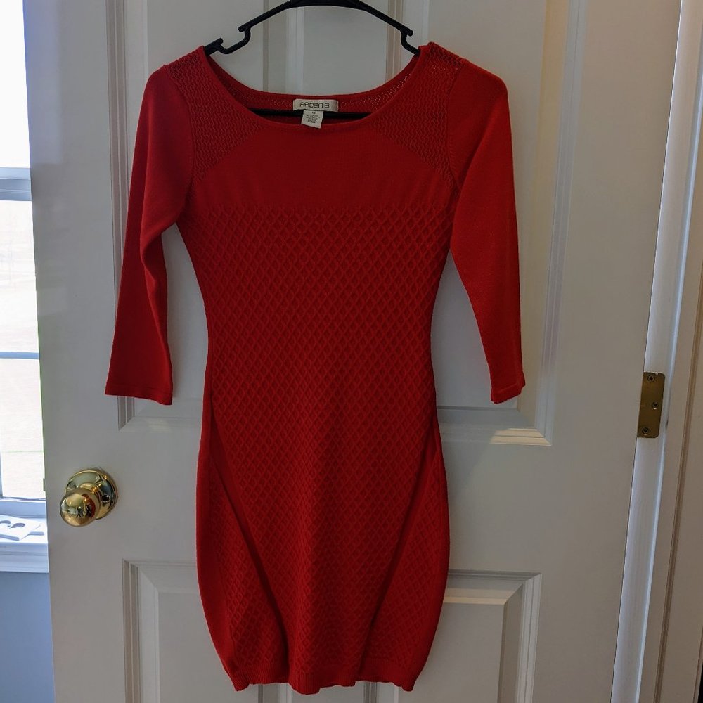 ARDEN B Red Bodycon Mini Dress XS